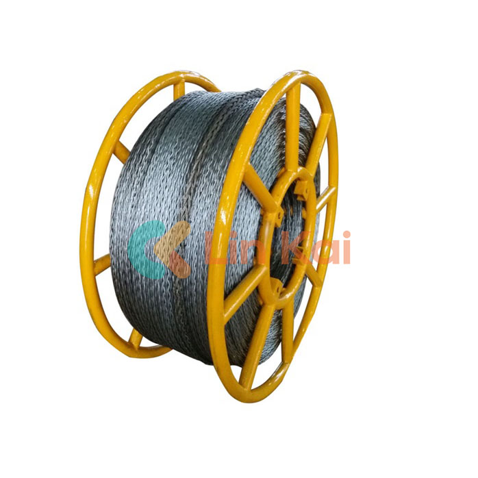 Dört Paketlenmiş İletkeni Çekmek için Anti Twist Çelik Halat 20mm